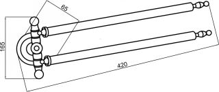 Полотенцедержатель Boheme Imperiale золото 10413