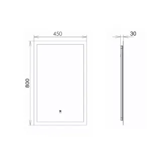 Зеркало  Comforty  Эдельвейс  00-00014243 45 см