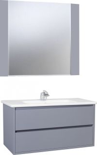 Тумба под раковину Bellezza Лоренцо 100см серебро 00000007032