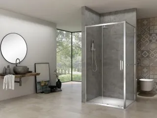 Душевая дверь Black&White Stellar Wind 7151000 100-110 см профиль хром стекло прозрачное