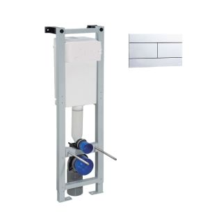 Инсталляция QUADRA (0300*1150*0180), мех.+ Панель слива River хром глянец OLI