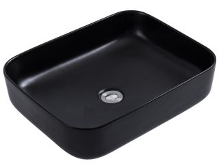 Накладная раковина Avimano Vision 1245022 50см чёрный матовый