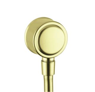 Шланговое подсоединение Hansgrohe Fixfit Stop 16884950 шлифованная латунь