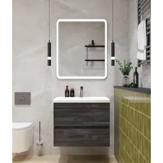 Тумба под раковину ArtMax Family Family-M-580-2C-SO-IS 60 см железный камень