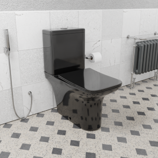 Унитаз CeramaLux 9125-18 с бачком и сиденьем Микролифт