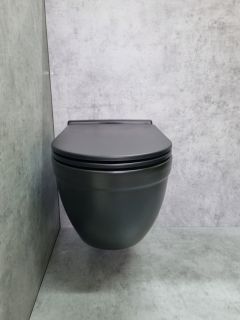 Унитаз CeramaLux 2198MB подвесной с сиденьем Микролифт