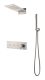 Душевой комплект Boheme Fusion 130-NB брашированный никель