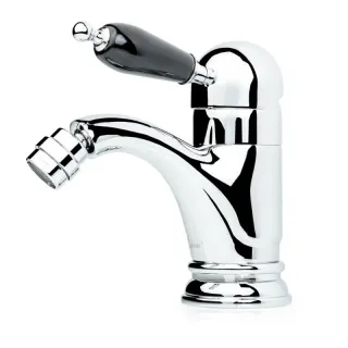 Смеситель для биде Boheme Tradizionale 266-BLC хром ручка чёрная