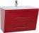 Тумба под раковину Bellezza Берта 90см красный 00000007106