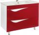 Тумба под раковину Bellezza Эйфория 105см красный 00000010219