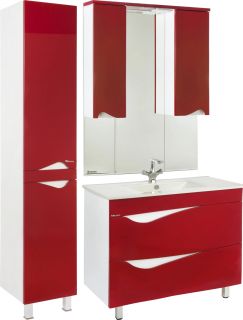 Тумба под раковину Bellezza Эйфория 105см красный 00000010219