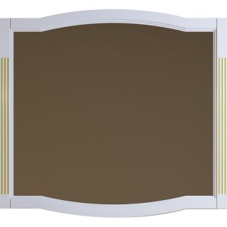 Зеркало Opadiris Лаура Z0000009325 Белое матовое с золотой патиной