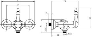 Смеситель для душа Boheme Provanse Ripresa для душа 364