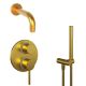 Душевой комплект Paini Cox 78PJSET26911BATH матовое золото