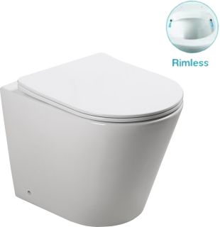 Унитаз приставной SantiLine SL-5020 безободковый белый