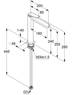 Смеситель для раковины Kludi Decus 54298N575 брашированный никель