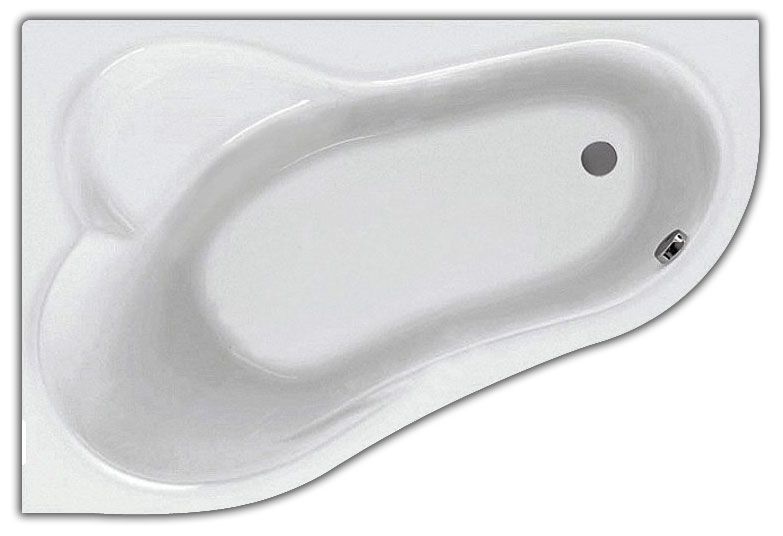 Santek Ибица 150х100 L асимметричная белая 1WH112034