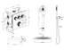 Душевой комплект Milleau Tissage TERMO 3SBIT/802-CR хром