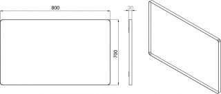 Зеркало Armadi Art Vallessi с круговой подсветкой 80см 544/2