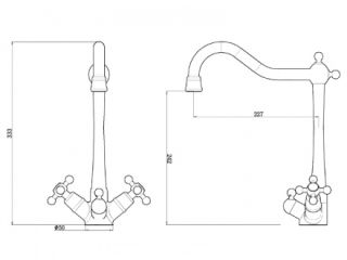 Смеситель для кухни ZORG Sanitary ZR 515 YF BR