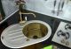Мойка кухонная Zorg Inox Glass GL-7851-OV-WHITE-BRONZE