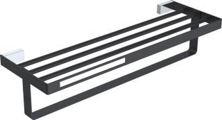 Полка для полотенец Boheme Q чёрный/хром 10947-CR-B