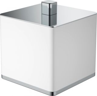 Контейнер Boheme белый/хром 10964-W-CR