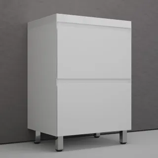 Тумба под раковину напольная Style Line Манхэттен ЛС-00002377 60 см белый матовый