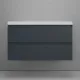 Тумба под раковину подвесная Style Line Манхэттен ЛС-00002357 100 см графит
