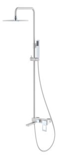 Душевая стойка Boheme Q белый/хром 148-WCR