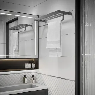 Полка для полотенец Timo Petruma 15258/18 чёрное золото