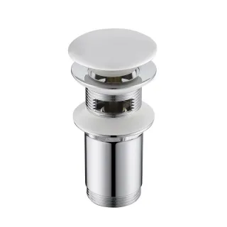 Донный клапан для раковины Timo 8011/16 клик-клак белый