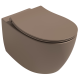 Подвесной унитаз Isvea Sentimenti Neo 10AR02010SV-2H безободковый крышка микролифт коричневый матовый