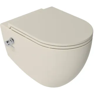 Подвесной унитаз Isvea Infinity 10NFS1005I-2K безободковый с функцией биде слоновая кость