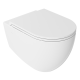 Подвесной унитаз Isvea Infinity 10NF02001SV-2L безободковый крышка микролифт белый матовый