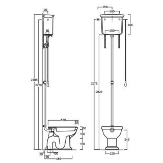 Бачок для унитаза Simas Lante HE004bi/cr белый