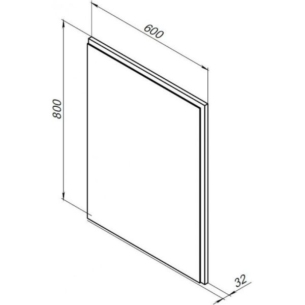 Зеркало с подсветкой Aquanet Nova Lite 242620 60 см белый