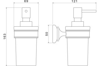 Дозатор Aquatek Классик AQ4505MB черный