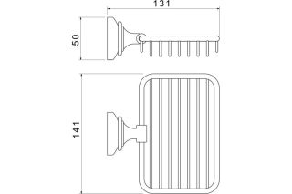 Мыльница Aquatek Классик AQ4533PG золото