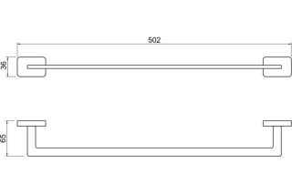 Полотенцедержатель Aquatek Либра AQ4320MB черный