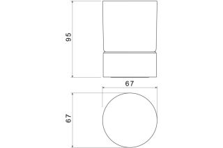 Стакан Aquatek Лира AQ4428CR хром