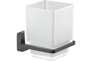 Стакан с держателем Aquatek Либра AQ4304MB черный