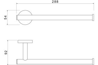 Полотенцедержатель Aquatek Оберон AQ4219MB черный
