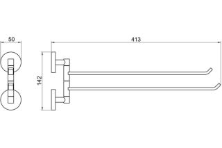 Полотенцедержатель Aquatek Бетта AQ4613CR хром