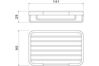 Мыльница  Aquatek AQ4946MB черный
