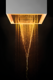 Верхний душ Gessi Afilo 57307.279M 30 см многофункциональный с эффектом хромотерапии белый матовый