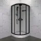 Душевая кабина Triton Прайм-Блэк Щ0000071581 90x90 см профиль чёрный стекло прозрачное