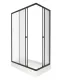 Душевой уголок Triton Вента Щ0000064630 120x80 см профиль черный стекло матовое