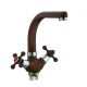 Смеситель для кухни Frap F5408-22 темно-коричневый