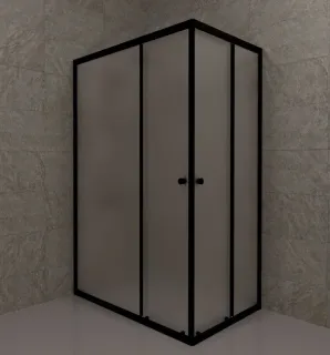 Душевой уголок Triton Вента Щ0000064632 120x80 см профиль чёрный стекло матовое